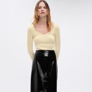 Gap corset neckline sweater